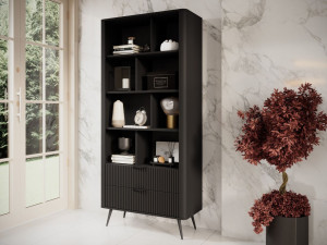 Regal mit Schubladen Latina Schwarz