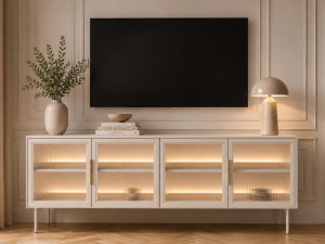 TV-Lowboard mit vier Türen Lumina Kashmir