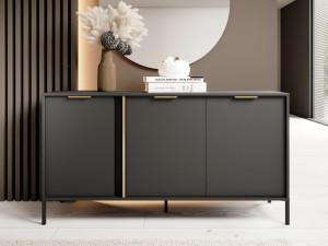 Komoda z drzwiami 153 cm Drino Antracyt