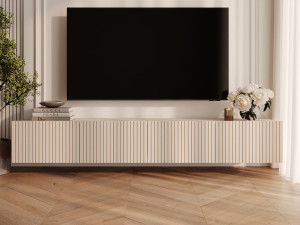 Zestaw szafek pod telewizor z drzwiczkami 200 cm Kioto Kaszmir