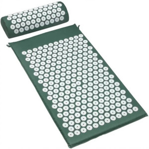 Tapis d'acupuncture avec coussin - Pour un soulagement efficace de la douleur