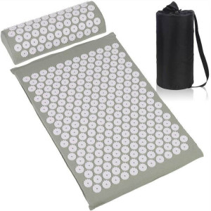 Tapis d'acupuncture avec coussin - Pour un soulagement efficace de la douleur