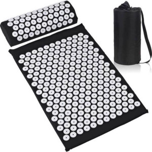 Tapis d'acupuncture avec coussin - Pour un soulagement efficace de la douleur