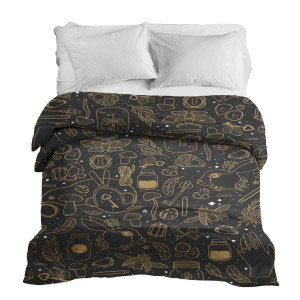 Housse Marron à motifs