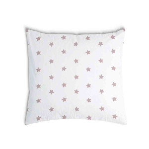 Oreiller Blanche avec des étoiles Roses
