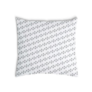 Oreiller Blanche avec des cercles gris