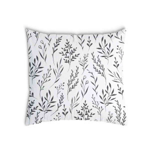 Oreiller Avec des plantes noires