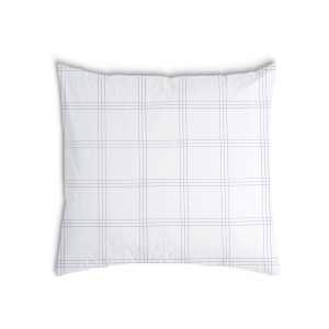 Oreiller Blanche avec des Rayures violettes