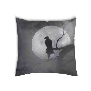 Oreiller Corbeau noir