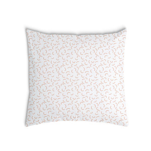 Oreiller Blanche avec des demi-cercles
