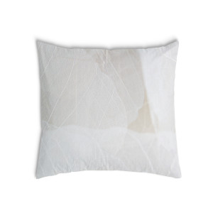Oreiller Grise avec un motif blanc