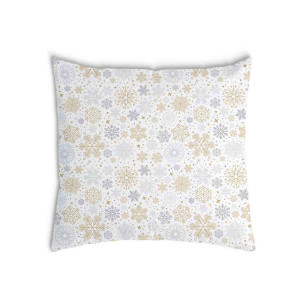 Oreiller Blanc en flocons de neige