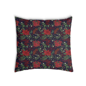 Oreiller Fleurs Rouges
