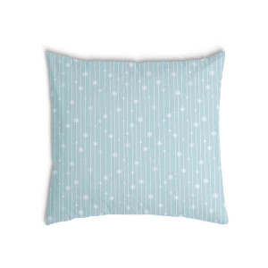 Oreiller Bleu avec des flocons de neige