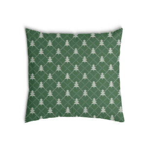 Oreiller Vert dans le sapin de Noël