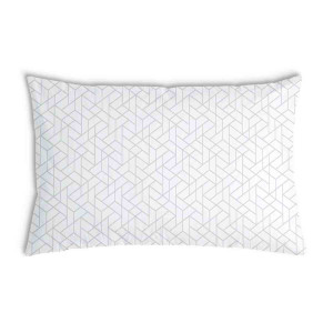 Oreiller Blanche avec un délicat motif géo