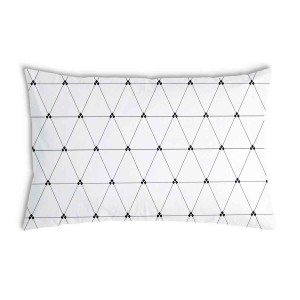Oreiller Blanche avec un motif triangulaire