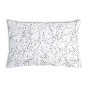 Oreiller Blanche avec des brindilles