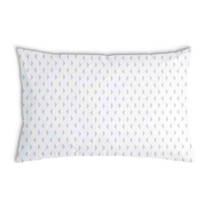Oreiller Blanche avec des triangles gris