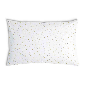 Oreiller Blanche avec des étoiles et des points
