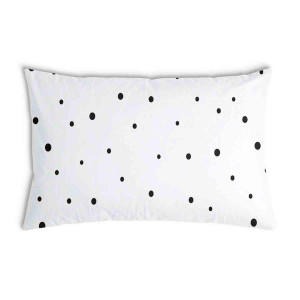 Oreiller Blanche avec des points noirs