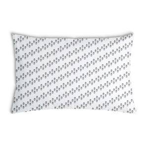 Oreiller Blanche avec des cercles gris