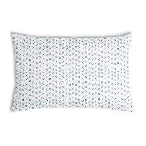 Oreiller Blanche avec des croix vertes