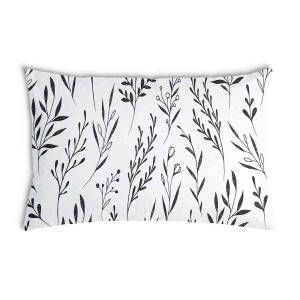 Oreiller Avec des plantes noires