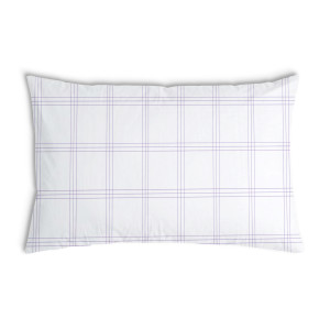 Oreiller Blanche avec des Rayures violettes