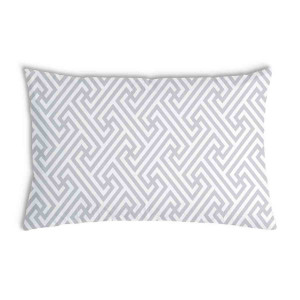 Oreiller Blanc avec des motifs gris