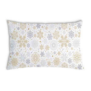 Oreiller Blanc en flocons de neige