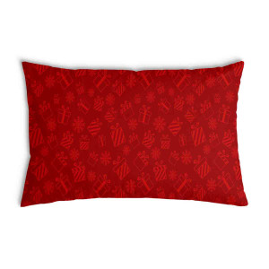 Oreiller Rouge avec des cadeaux