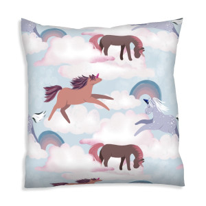 Oreiller Rainbow horses