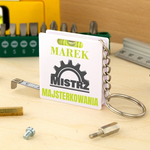 Brelok miarka z nadrukiem imienia - Mistrz Majsterkowania