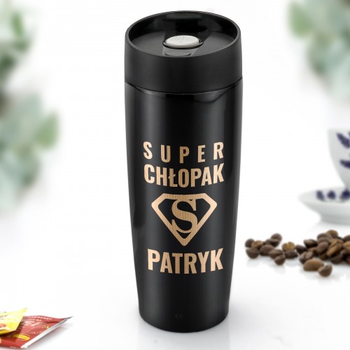 Kubek termiczny z grawerem dla chłopaka - Super chłopak
