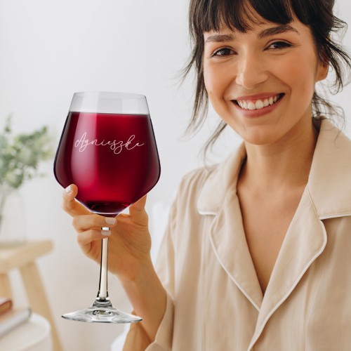 Kieliszek do wina XXL (860 ml) z grawerem dla niej - Kielich rozkoszy