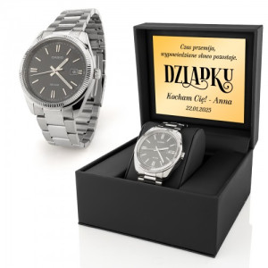 Zegarek męski Casio MTP-1302D-1A1 dla dziadka – elegancki prezent z personalizacją
