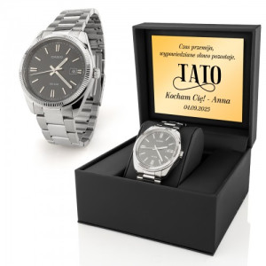 Zegarek męski Casio MTP-1302D-1A1 dla taty - elegancki klasyczny prezent z dedykacją