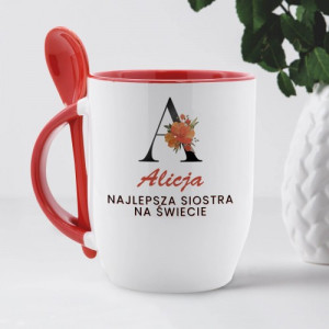 Kubek dla siostry z nadrukiem - Siostrzyczka