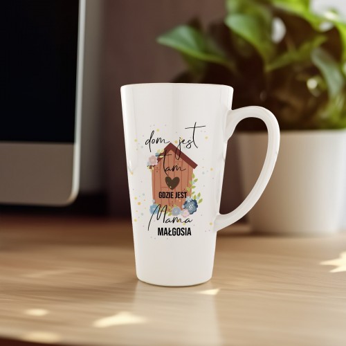 Kubek latte z nadrukiem dla mamy - Nie ma jak u Mamy