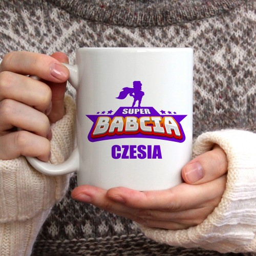 Kubek z nadrukiem dla babci - Super Babcia