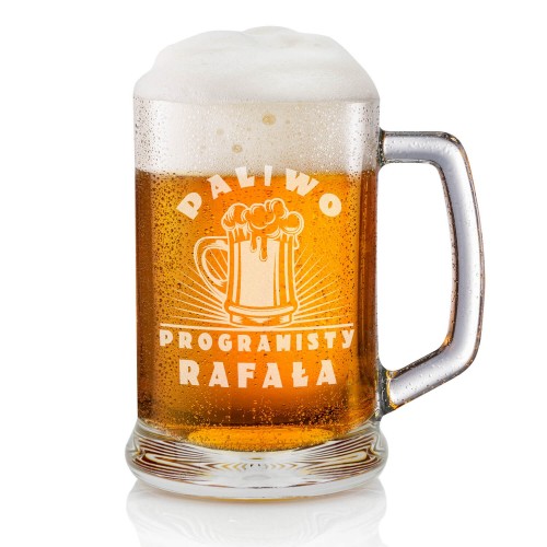 Kufel do piwa z grawerem na prezent dla programisty - Beer Code