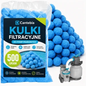 KULKI FILTRACYJNE DO BASENU POMPY FILTRUJĄCE PIASKOWEJ DUŻE 500G Z JONAMI SREBRA 0,5