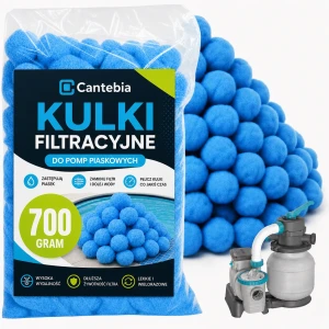 KULKI FILTRACYJNE DO BASENU POMPY FILTRUJĄCE PIASKOWEJ DUŻE 700G Z JONAMI SREBRA 0,5