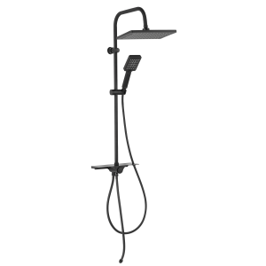 FERRO KANTO VL zestaw natrryskowy z deszczownią, czarny FE-NP94VL-BL
