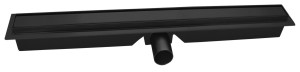 FERRO Odpływ liniowy SLIM PRO, 70 cm, czarny FE-OLSP1-70-BL