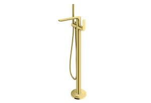 Kohlman Experience Brushed Gold bateria wannowo-prysznicowa wolnostojąca złoty szczotkowany QF1165EGDB