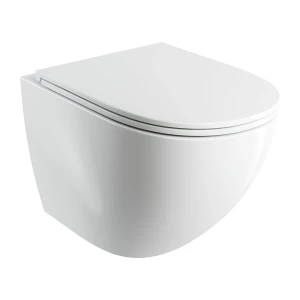 Omnires OTTAWA COMFORT miska toaletowa wisząca z deską wolnoopadającą, 54 x 37 cm, biały połysk OTTAWACMWBP