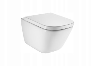 ROCA PAC  Miska wisząca  GAP Rimless z deską wolnoopadającą CR-A34H47C000