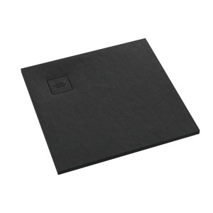 Schedline Brodzik kompozytowy Stabilsound Plus® Protos Black Stone 100x100x3,5 cm, kwadratowy, Gwarancja 15 lat